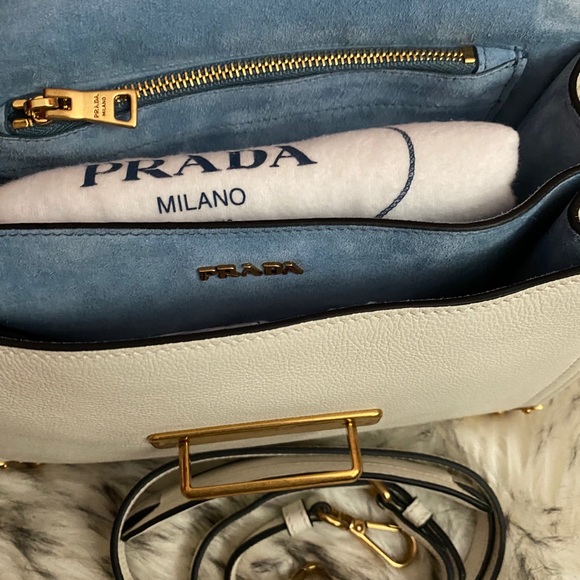 PRADA Cahier Soft Leather Shoulder Bag - Picture 5 of 9
